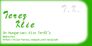 terez klie business card